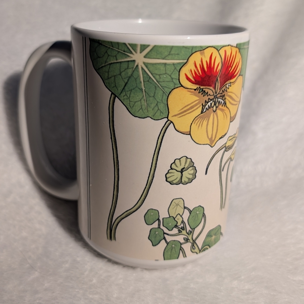 Society 6 Botanical Yellow and Green Mug